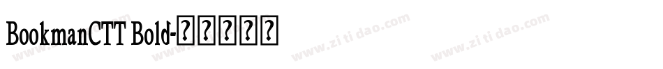 BookmanCTT Bold字体转换